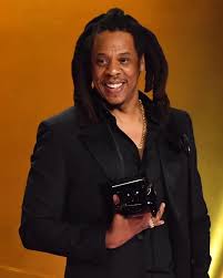 JAY-Z speaking at an awards event