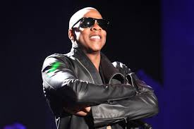 JAY-Z performing on stage
